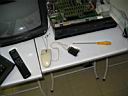 Mouse da Micro$oft funcionando no MSX gra�as ao AdMouse do Ademir.